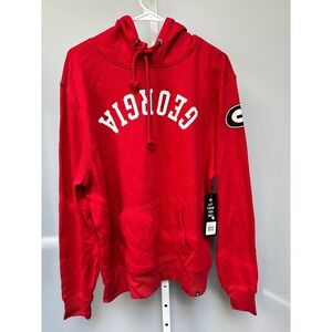 Georgia Bulldogs NCAA '47 Brand Hoodie Sweatshirt Mens Large Red- BNWT $80